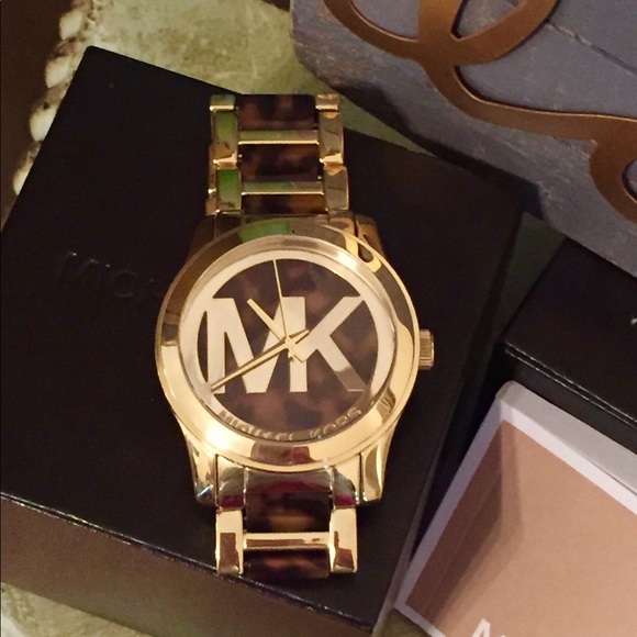 Michael Kors Accessories | Authentic Michael Kors Tortoise Shell Gold ...